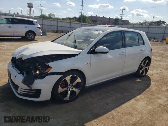 2016 Volkswagen Golf GTI S w/Performance Pkg with VIN 3VW447AU7GM069675, listed as a Copart auction lot 69179784 with 117,111 mi miles and Salvage Title. Bid and sale history available at carsss.com. Image 1.