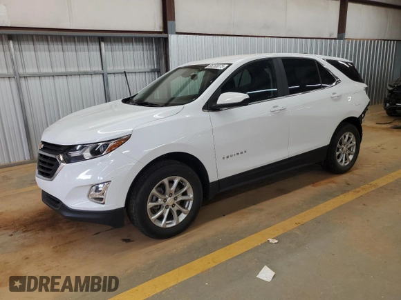 2021 Chevrolet Equinox LT with VIN 2GNAXTEV2M6141551, listed as a Copart auction lot 55253075 with 59,911 mi miles and Salvage title. Bid and sale history available at DreamBid. Image 1.
