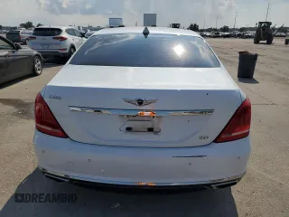 2017 Genesis G90 5.0L Ultimate with VIN KMHG54JHXHU023801, listed as a Copart auction lot 72280024 with 104,721 mi miles and Non Repairable. Bid and sale history available at carsss.com. Image 6.