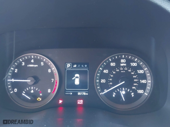 2017 Hyundai Tucson Value with VIN KM8J33A27HU460429, listed as a IAAI auction lot 41681076 with 95,178 mi miles. Bid and sale history available at carsss.com. Image 7.