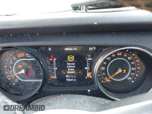 2019 Jeep Wrangler Unlimited Sahara with VIN 1C4HJXEN5KW509806, listed as a IAAI auction lot 42071325 with 95,549 mi miles and . Bid and sale history available at DreamBid. Image 7.