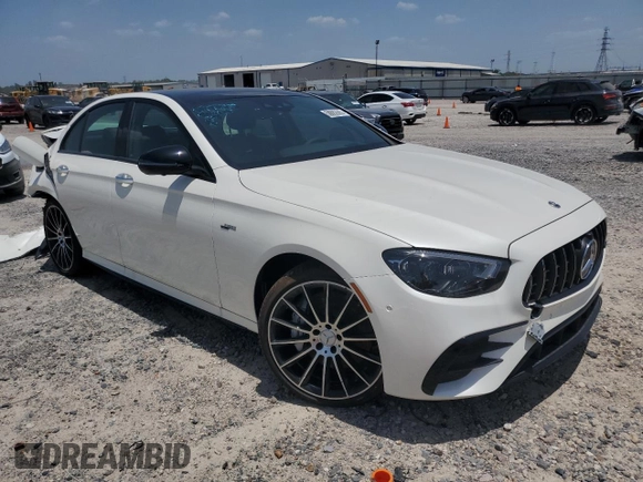 2023 Mercedes-Benz E 53 AMG with VIN W1KZF6BB7PB141885, listed as a Copart auction lot 58682663 with 131 mi miles and . Bid and sale history available at DreamBid. Image 4.