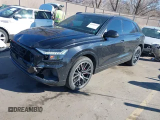 2019 Audi Q8 Prestige with VIN WA1FVAF1XKD031795, listed as a IAAI auction lot 41516515 with 54,407 mi miles and . Bid and sale history available at DreamBid. Image 2.