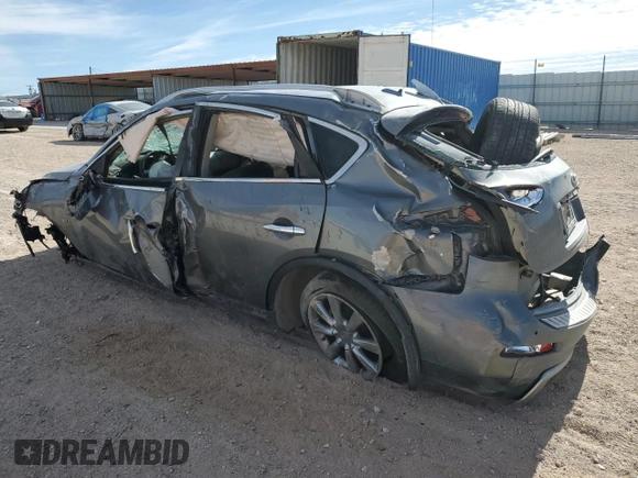 2016 Infiniti QX50 with VIN JN1BJ0RP9GM233533, listed as a Copart auction lot 42153805 with 0 mi miles and Non Repairable. Bid and sale history available at carsss.com. Image 2.