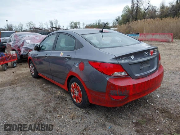 2016 Hyundai Accent SE with VIN KMHCT4AE0GU022357, listed as a IAAI auction lot 41900817 with 91,893 mi miles and . Bid and sale history available at DreamBid. Image 3.
