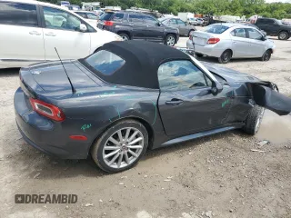2017 FIAT 124 Spider Lusso with VIN JC1NFAEK4H0103516, listed as a Copart auction lot 57253905 with 46,291 mi miles and Salvage title. Bid and sale history available at DreamBid. Image 3.