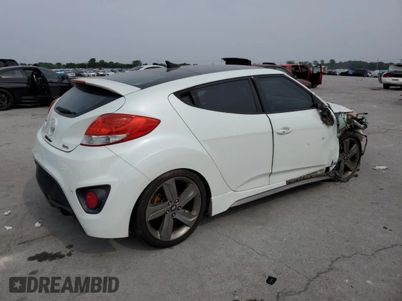 2015 Hyundai Veloster Turbo with VIN KMHTC6AE5FU234987, listed as a Copart auction lot 60449085 with 96,811 mi miles and Clean title. Bid and sale history available at DreamBid. Image 3.