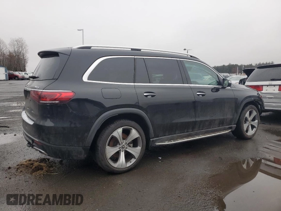 2021 Mercedes-Benz GLS 450 with VIN 4JGFF5KE7MA529553, listed as a Copart auction lot 39989374 with 34,459 mi miles and . Bid and sale history available at DreamBid. Image 3.