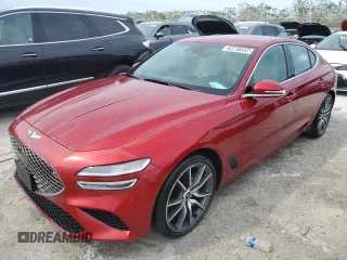 2023 Genesis G70 2.0T with VIN KMTG34TA5PU124741, listed as a Copart auction lot 75401224 with 0 mi miles and Non Repairable. Bid and sale history available at carsss.com. Image 1.