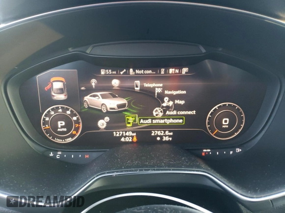 2017 Audi TT with VIN TRUC5AFV1H1000592, listed as a Copart auction lot 83292174 with 127,149 mi miles and Salvage title. Bid and sale history available at DreamBid. Image 9.