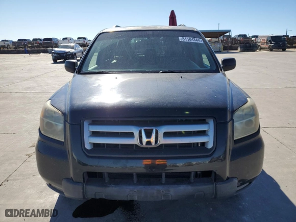2006 Honda Pilot EX-L with RES with VIN 5FNYF286X6B044832, listed as a Copart auction lot 81104344 with 255,006 mi miles and Salvage Title. Bid and sale history available at carsss.com. Image 5.