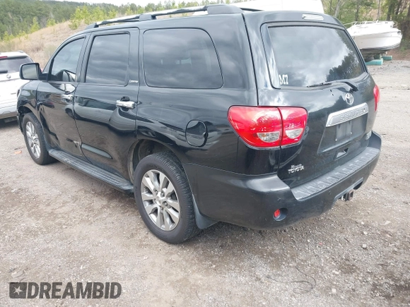 2008 Toyota Sequoia Ltd with VIN 5TDZY68A18S014708, listed as a IAAI auction lot 41805662 with 254,638 mi miles. Bid and sale history available at carsss.com. Image 3.