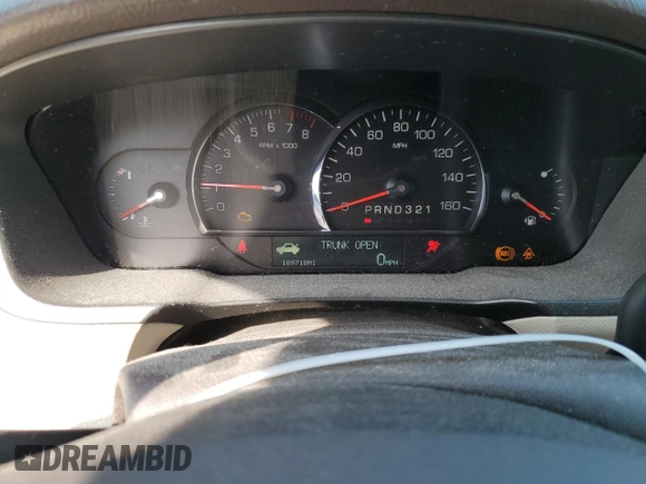 2008 Cadillac DTS 1SC with VIN 1G6KD57Y78U205845, listed as a Copart auction lot 54851995 with 189,718 mi miles and Salvage Title. Bid and sale history available at DreamBid. Image 9.