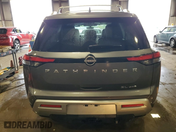 2024 Nissan Pathfinder SL z VIN 5N1DR3CD6RC272468, wystawiony jako Copart lot #58295815 z przebiegiem 5 147 mil mil oraz Szkoda całkowita • Salvage title. Historia ofert i sprzedaży dostępna na DreamBid. Obrazek 6.