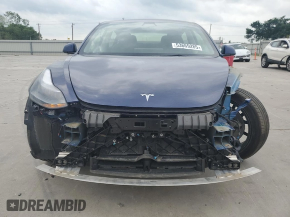 2023 Tesla Model 3 z VIN 5YJ3E1EA1PF386106, wystawiony jako Copart lot #53669285 z przebiegiem 20 579 mil mil oraz Szkoda całkowita • Salvage title. Historia ofert i sprzedaży dostępna na DreamBid. Obrazek 5.