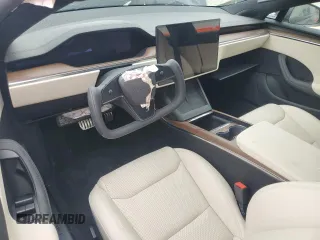 2022 Tesla Model S with VIN 5YJSA1E5XNF474238, listed as a Copart auction lot 54220115 with Not provided miles and Salvage title. Bid and sale history available at DreamBid. Image 8.