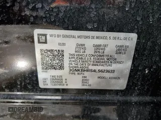 2020 Chevrolet Blazer LT with VIN 3GNKBHRS4LS623633, listed as a Copart auction lot 46491765 with Not provided miles and Salvage title. Bid and sale history available at DreamBid. Image 13.