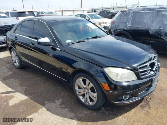 2008 Mercedes-Benz C-Class 3.0L Sport with VIN WDDGF54X28F085858, listed as a IAAI auction lot 41890973 with 161,181 mi miles. Bid and sale history available at carsss.com. Image 1.