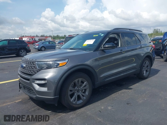 2022 Ford Explorer XLT with VIN 1FMSK7DH2NGC46747, listed as a IAAI auction lot 42379774 with 34,626 mi miles and . Bid and sale history available at DreamBid. Image 2.