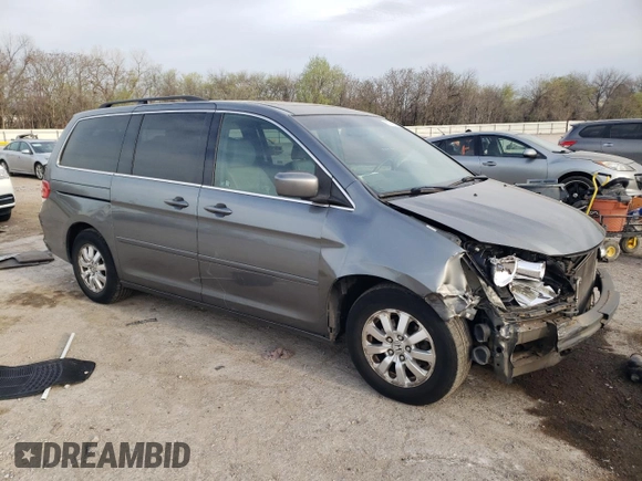 2009 Honda Odyssey EX-L with VIN 5FNRL387X9B029215, listed as a Copart auction lot 51149365 with 217,280 mi miles and Salvage Title. Bid and sale history available at carsss.com. Image 4.