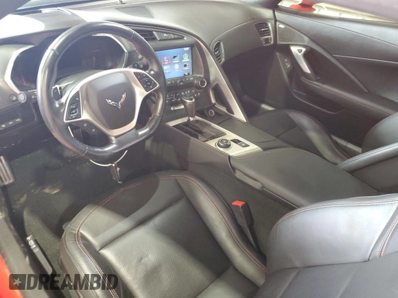 2017 Chevrolet Corvette Grand Sport 2LT with VIN 1G1YY2D73H5120445, listed as a Copart auction lot 83466354 with 24,251 mi miles and Salvage Title. Bid and sale history available at carsss.com. Image 8.