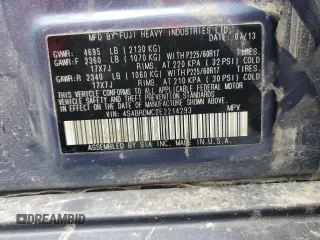 2014 Subaru Outback Limited with VIN 4S4BRDMC0E2214293, listed as a Copart auction lot 61061965 with 107,033 mi miles and Salvage title. Bid and sale history available at DreamBid. Image 12.