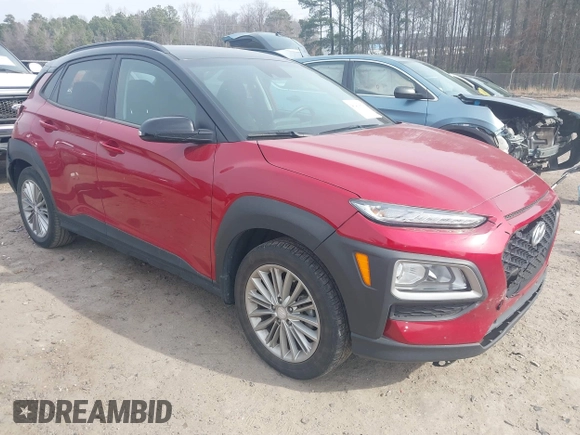 2019 Hyundai Kona SEL with VIN KM8K22AA5KU390896, listed as a IAAI auction lot 41469809 with 54,025 mi miles. Bid and sale history available at carsss.com. Image 1.