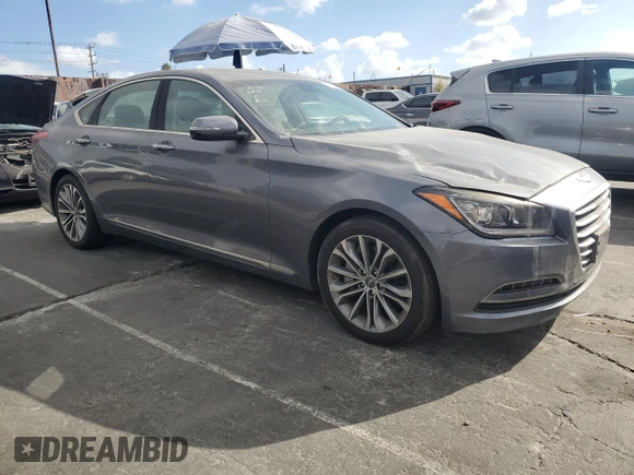 2015 Hyundai Genesis 3.8L with VIN KMHGN4JE6FU049153, listed as a Copart auction lot 71475544 with 87,477 mi miles and Salvage Title. Bid and sale history available at carsss.com. Image 4.