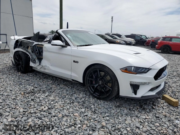 2018 Ford Mustang GT Premium with VIN 1FATP8FF6J5153639, listed as a Copart auction lot 50065995 with 24,979 mi miles and Salvage title. Bid and sale history available at DreamBid. Image 4.