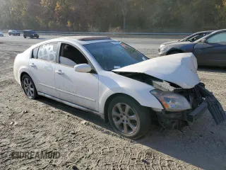 2007 Nissan Maxima 3.5 SE with VIN 1N4BA41E87C866387, listed as a Copart auction lot 78841584 with 0 mi miles and Salvage Title. Bid and sale history available at carsss.com. Image 4.