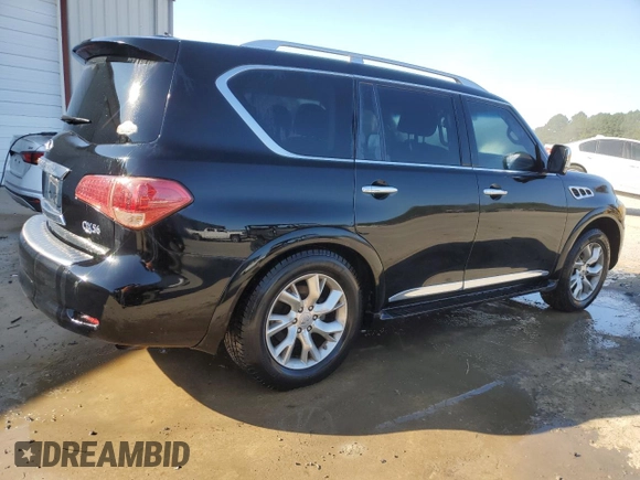 2012 Infiniti QX56 8-passenger with VIN JN8AZ2NC7C9316699, listed as a Copart auction lot 74810114 with 188,879 mi miles and Salvage Title. Bid and sale history available at carsss.com. Image 3.