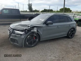 2020 Audi SQ5 Premium Plus with VIN WA1B4AFY7L2045309, listed as a Copart auction lot 73546024 with 11,573 mi miles and Salvage Title. Bid and sale history available at DreamBid. Image 1.