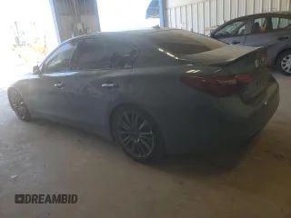 2021 Infiniti Q50 Red Sport 400 with VIN JN1FV7DR8MM881044, listed as a Copart auction lot 49596795 with 47,460 mi miles and Clean title. Bid and sale history available at DreamBid. Image 2.