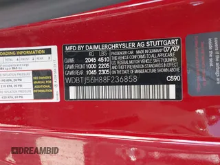 2008 Mercedes-Benz CLK 350 z VIN WDBTJ56H88F236858, wystawiony jako IAAI lot #41795197 z przebiegiem 166 648 mil mil oraz . Historia ofert i sprzedaży dostępna na DreamBid. Obrazek 9.