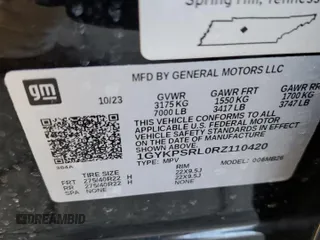 2024 Cadillac LYRIQ Luxury z VIN 1GYKPSRL0RZ110420, wystawiony jako Copart lot #42680525 z przebiegiem 13 999 mil mil oraz Szkoda całkowita • Salvage title. Historia ofert i sprzedaży dostępna na DreamBid. Obrazek 15.