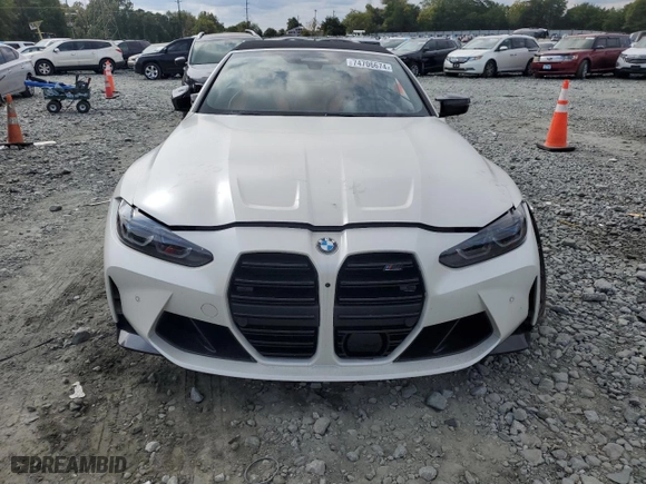 2022 BMW M4 Competition xDrive with VIN WBS33BA00NCK97008, listed as a Copart auction lot 74706674 with NaN miles and Salvage Title. Bid and sale history available at carsss.com. Image 5.