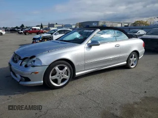 2004 Mercedes-Benz CLK 500 with VIN WDBTK75GX4T010432, listed as a Copart auction lot 48199985 with 173,349 mi miles and Clean Title. Bid and sale history available at carsss.com. Image 1.