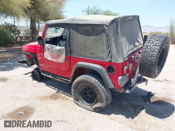 2000 Jeep Wrangler Sport with VIN 1J4FA49S0YP731544, listed as a IAAI auction lot 42570831 with Not provided miles and . Bid and sale history available at DreamBid. Image 3.