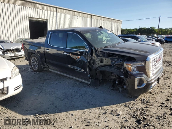 2022 GMC Sierra 1500 Denali with VIN 3GTU9FEDXNG209951, listed as a Copart auction lot 57488985 with 49,039 mi miles and Salvage title. Bid and sale history available at DreamBid. Image 4.