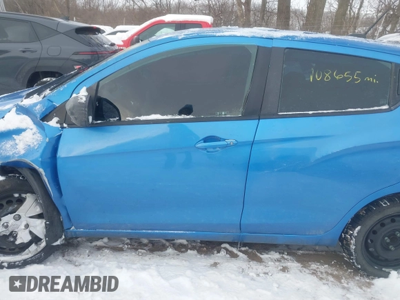 2017 Chevrolet Spark LS with VIN KL8CB6SA3HC713977, listed as a IAAI auction lot 41265053 with 108,655 mi miles. Bid and sale history available at carsss.com. Image 14.