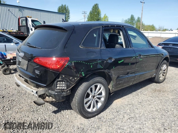 2015 Audi Q5 Premium Plus with VIN WA1LFAFP5FA136367, listed as a Copart auction lot 55158815 with 76,426 mi miles and Salvage title. Bid and sale history available at DreamBid. Image 3.