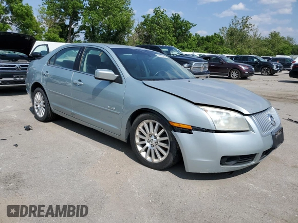 2007 Mercury Milan Premier with VIN 3MEHM08ZX7R638968, listed as a Copart auction lot 59958485 with 164,942 mi miles and Salvage title. Bid and sale history available at DreamBid. Image 4.