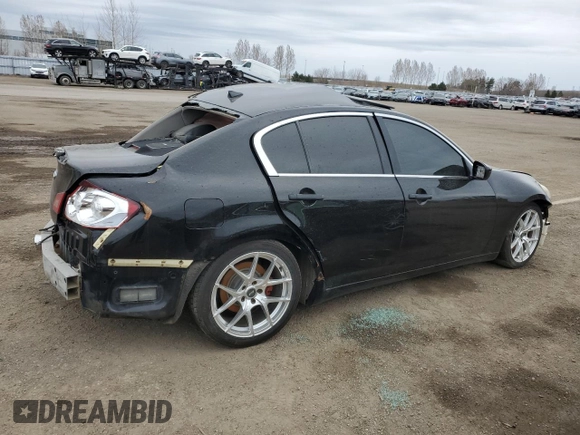 2011 Infiniti G25 x with VIN JN1DV6AR4BM652492, listed as a Copart auction lot 54680425 with 259,887 mi miles and Salvage Title. Bid and sale history available at DreamBid. Image 3.