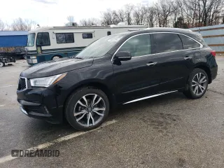 2019 Acura MDX w/Advance Pkg with VIN 5J8YD4H8XKL016525, listed as a Copart auction lot 84642864 with 49,587 mi miles and Salvage Title. Bid and sale history available at carsss.com. Image 1.