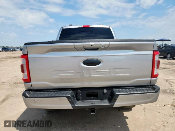 2023 Ford F-150 XL with VIN 1FTFW1ED3PFB64344, listed as a Copart auction lot 55409115 with 20,817 mi miles and Salvage title. Bid and sale history available at DreamBid. Image 6.