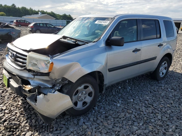 2012 Honda Pilot LX with VIN 5FNYF4H23CB005813, listed as a Copart auction lot 66602484 with Not Provided miles and Salvage Title. Bid and sale history available at carsss.com. Image 1.