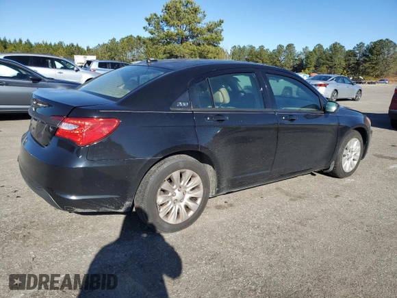 2014 Chrysler 200 LX with VIN 1C3CCBAG6EN103658, listed as a Copart auction lot 87053294 with 104,933 mi miles and Salvage Title. Bid and sale history available at carsss.com. Image 3.