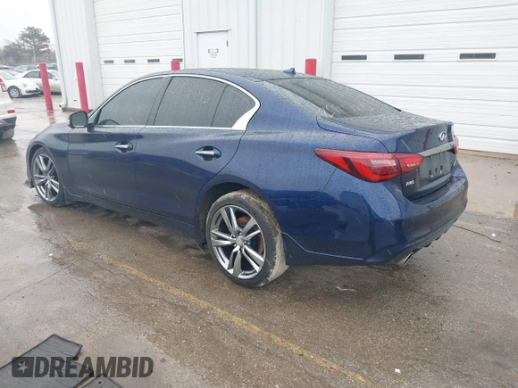 2021 Infiniti Q50 3.0t SIGNATURE EDITION with VIN JN1EV7CR0MM756102, listed as a IAAI auction lot 41743546 with 16,320 mi miles. Bid and sale history available at carsss.com. Image 3.