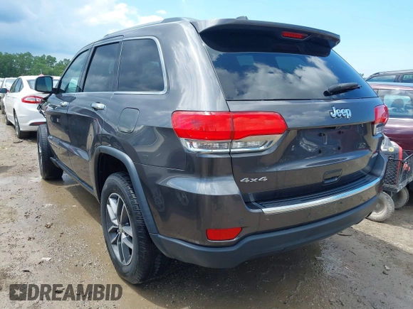 2017 Jeep Grand Cherokee Limited with VIN 1C4RJFBG4HC776952, listed as a IAAI auction lot 42607220 with 82,142 mi miles and . Bid and sale history available at DreamBid. Image 3.