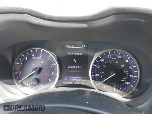 2014 Infiniti Q50 Sport with VIN JN1BV7ARXEM693887, listed as a IAAI auction lot 41916223 with 149,084 mi miles and . Bid and sale history available at carsss.com. Image 7.